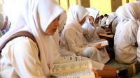 Hadapi UN 2016, Ratusan Siswa SMAN 1 Rambah Ikut Khatam Quran dan Doa Bersama